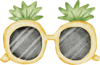 Watercolor Sunglasses Illustration